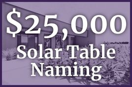 $25,000 or Greater for Solar Table Naming